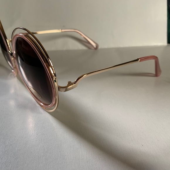 NWT Pink with Gold Accent Ring Celebrity Eyewear Brand Sunglasses / Sun… - Picture 3 of 3